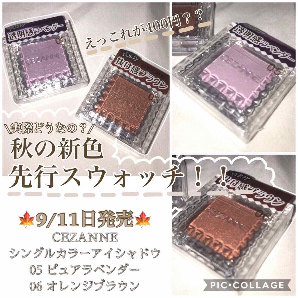 シングルカラーアイシャドウ/CEZANNE/単色アイシャドウを使ったクチコミ（1枚目）