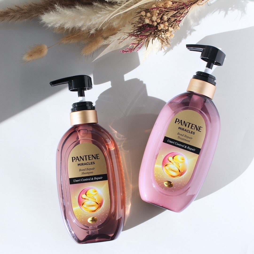 ミラクルズ うねりコントロール&リペア ボンドリペア シャンプー/トリートメント/パンテーン/市販シャンプーを使ったクチコミ(4枚目)