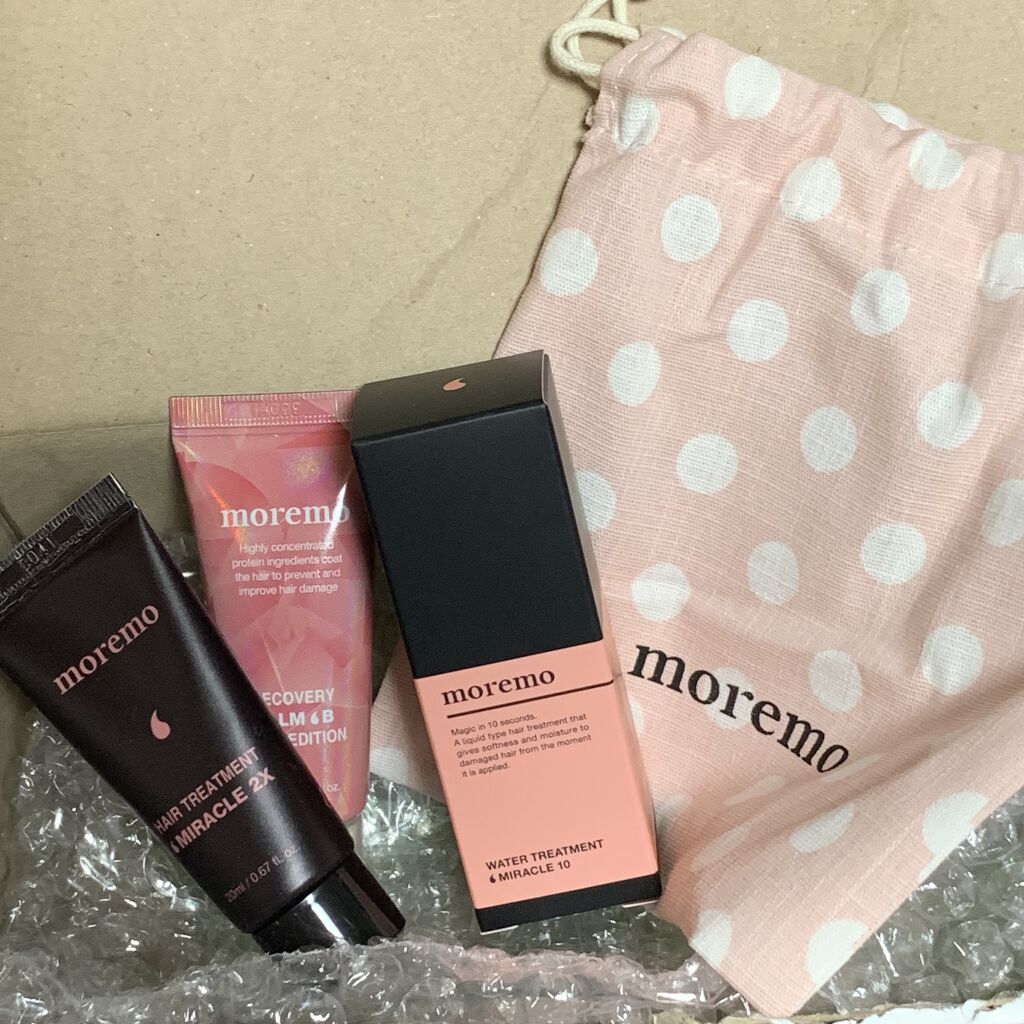 ウォータートリートメントミラクル10/moremo/洗い流すヘアトリートメントを使ったクチコミ（1枚目）