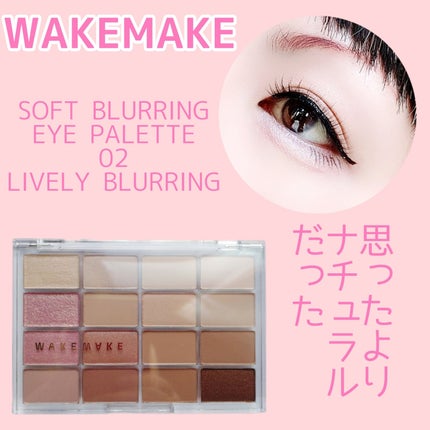 ソフトブラーリングアイパレット/wakemake/アイシャドウパレットを使ったクチコミ(1枚目)