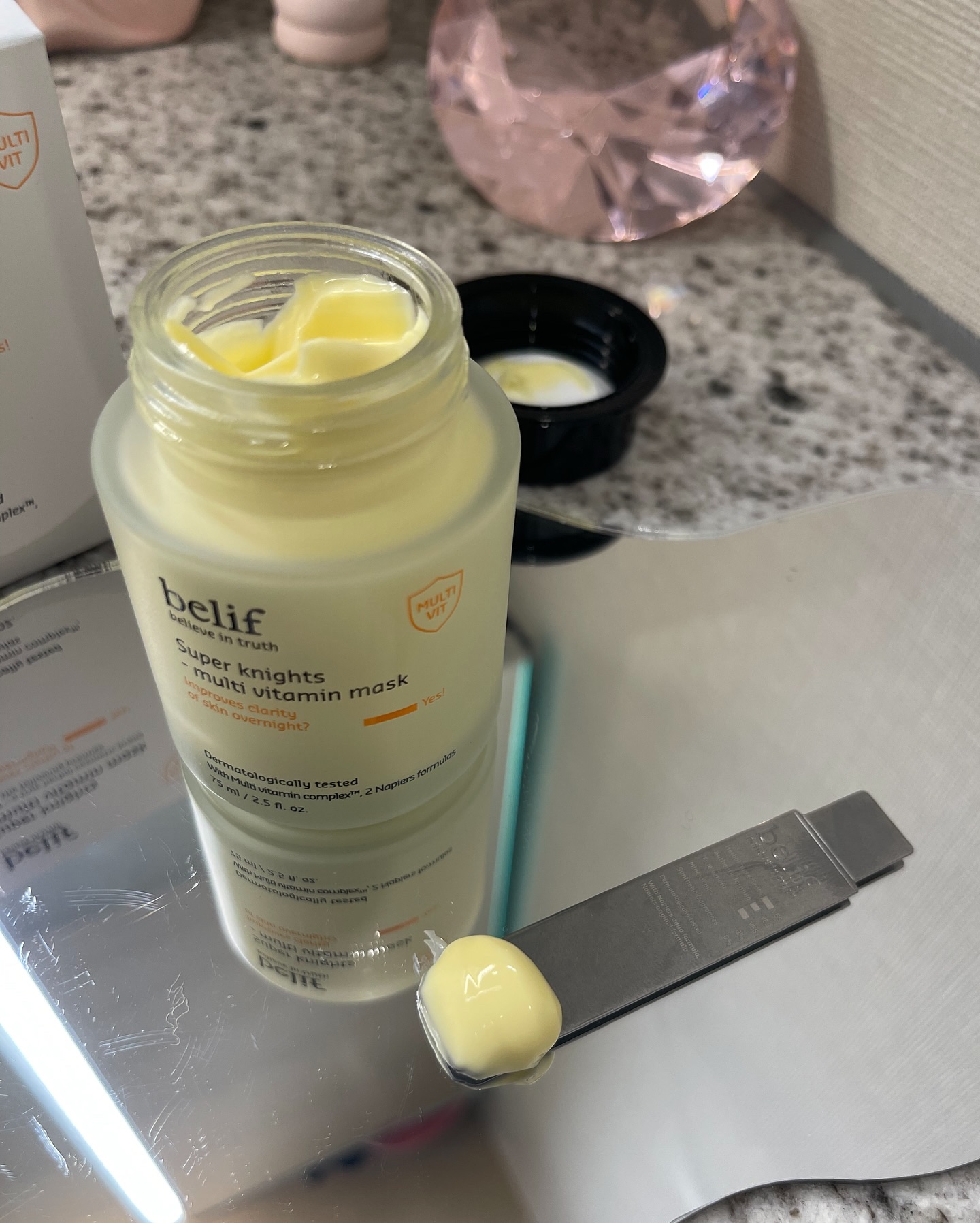 スーパーナイツ ビタミンマスク/belif/フェイスクリームを使ったクチコミ（2枚目）