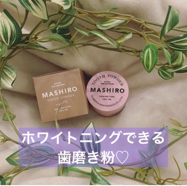 MASHIRO 薬用ホワイトニングパウダー ハーブミント/MASHIRO/歯磨き粉を使ったクチコミ（1枚目）