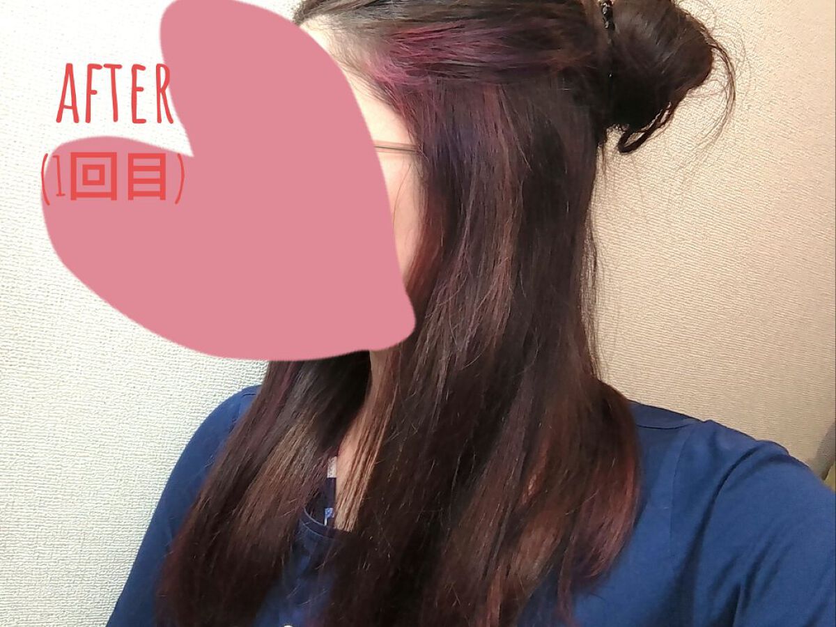 エンシェールズカラーバター チェリーピンク/エンシェールズ/ヘアカラーを使ったクチコミ（3枚目）