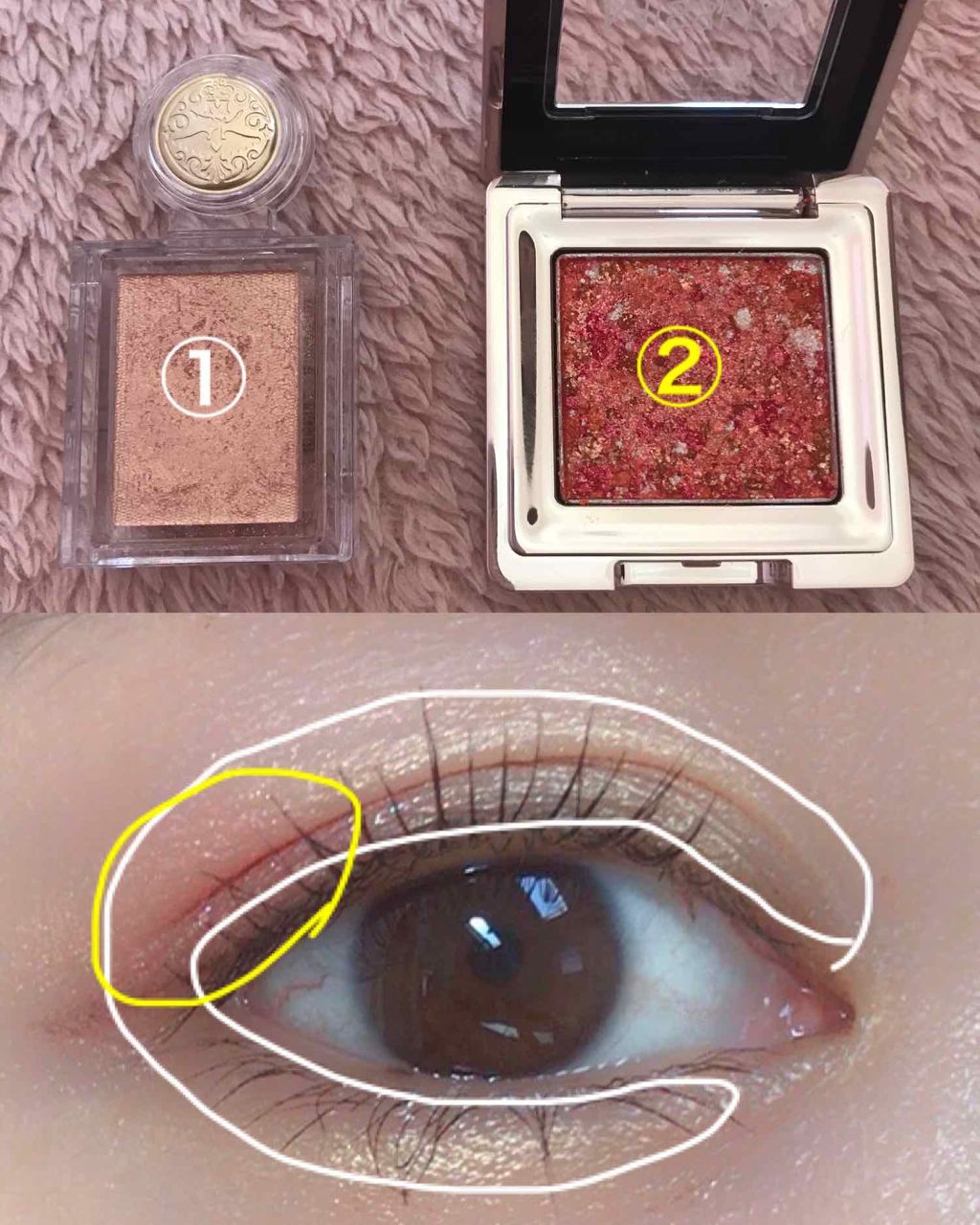 シャドーカスタマイズ/MAJOLICA MAJORCA/単色アイシャドウを使ったクチコミ（3枚目）
