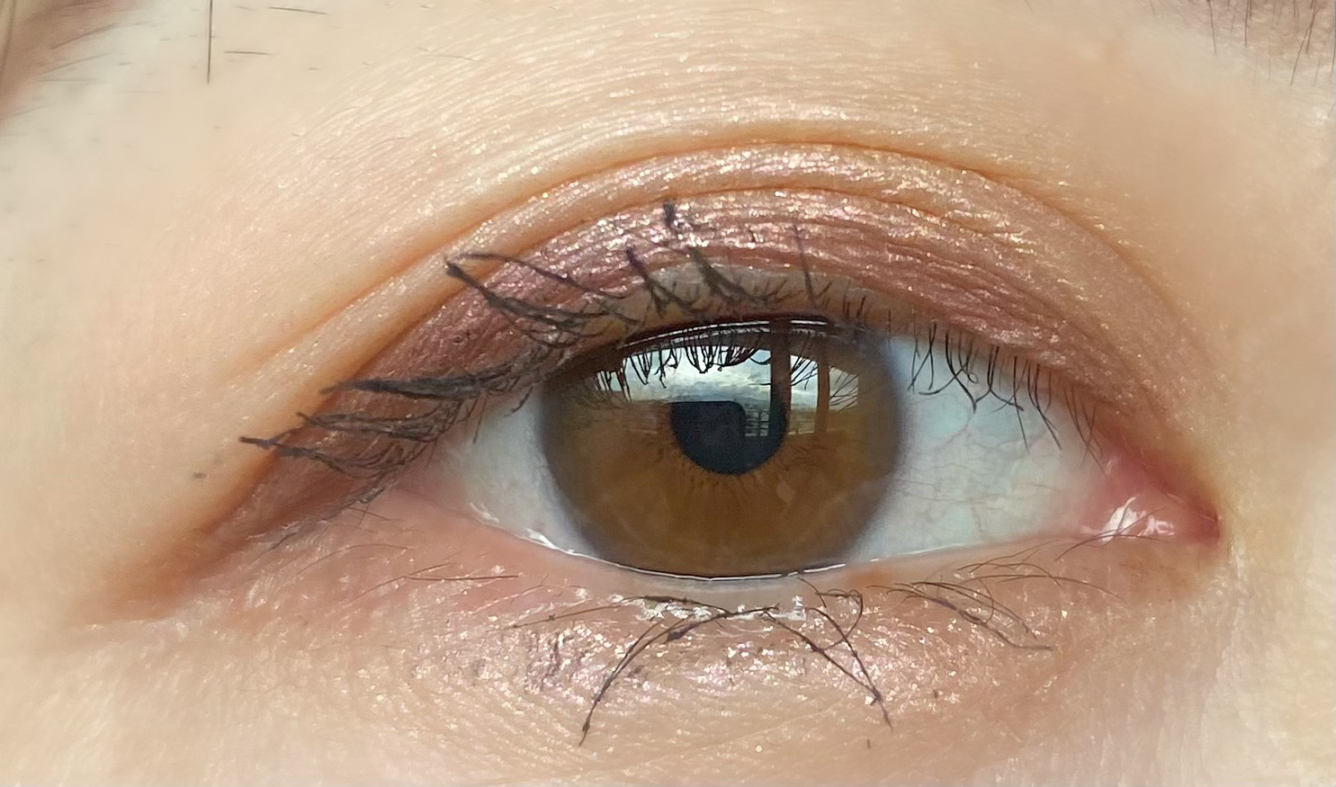 サテン クラッシュ No.4 エクストリーム コッパー/YVES SAINT LAURENT BEAUTE/単色アイシャドウを使ったクチコミ（2枚目）