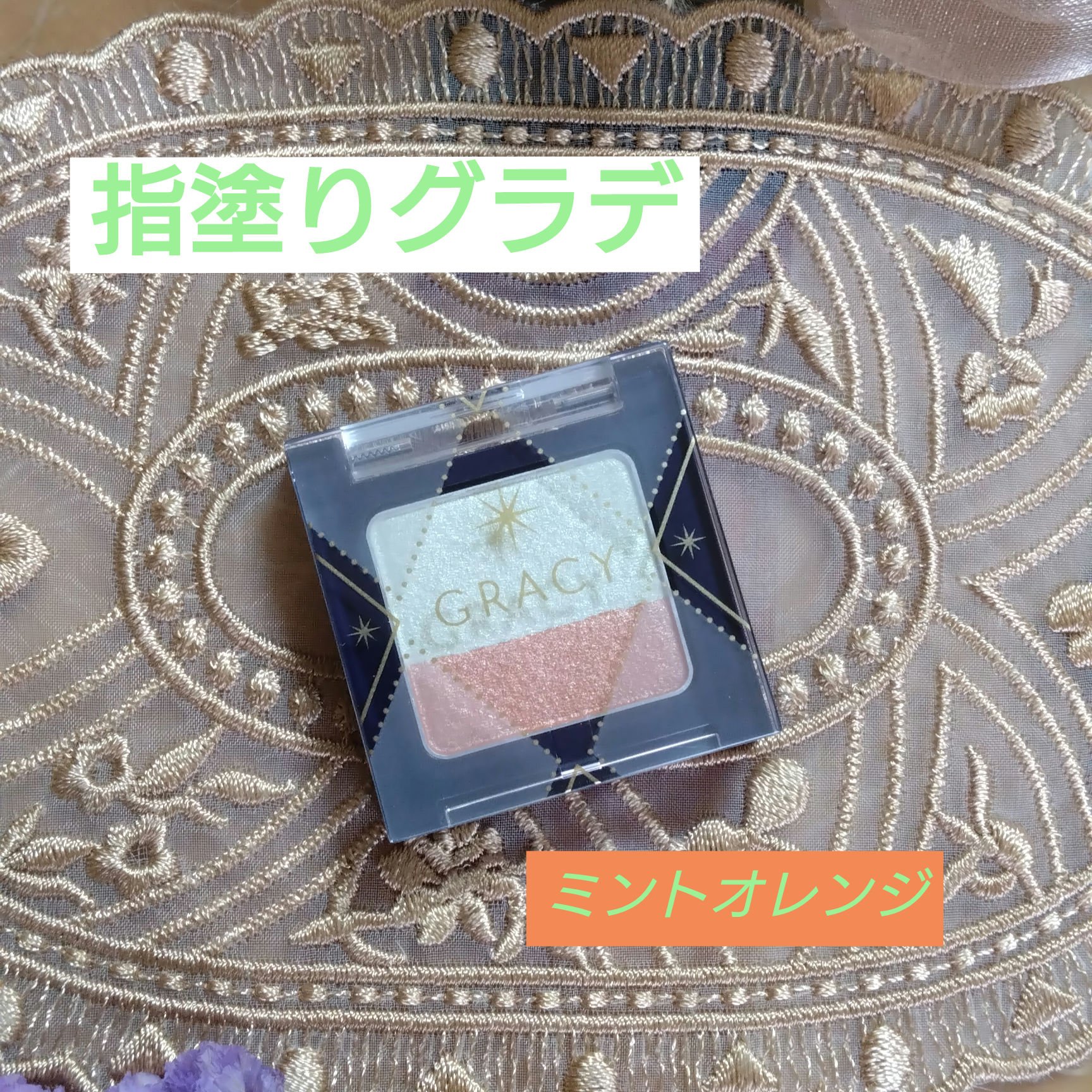 指塗りグラデ アイシャドウ/グレイシィ/アイシャドウパレットを使ったクチコミ（1枚目）