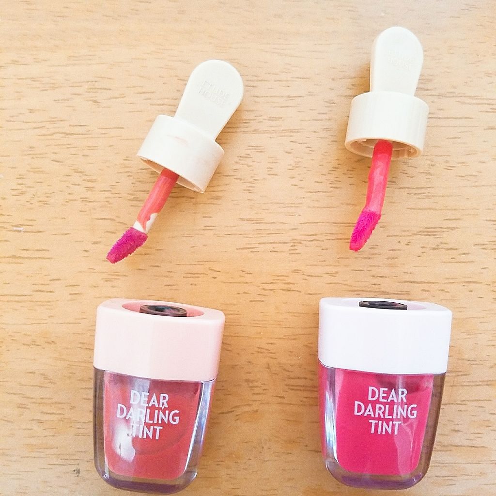 ディアダーリン ウォータージェルティント (アイスティント)/ETUDE/口紅を使ったクチコミ(2枚目)