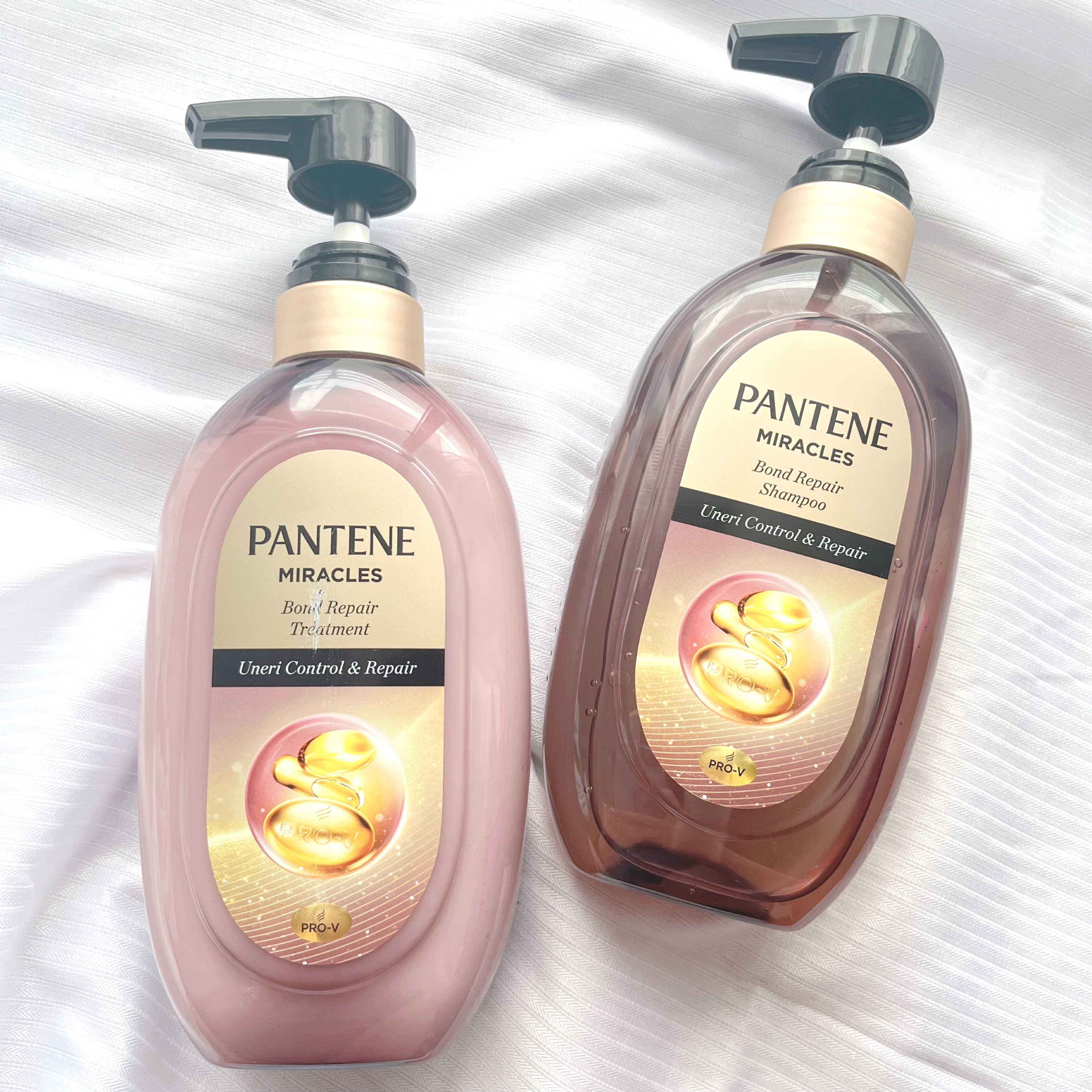 ミラクルズ うねりコントロール&リペア ボンドリペア シャンプー/トリートメント/パンテーン/市販シャンプーを使ったクチコミ（1枚目）