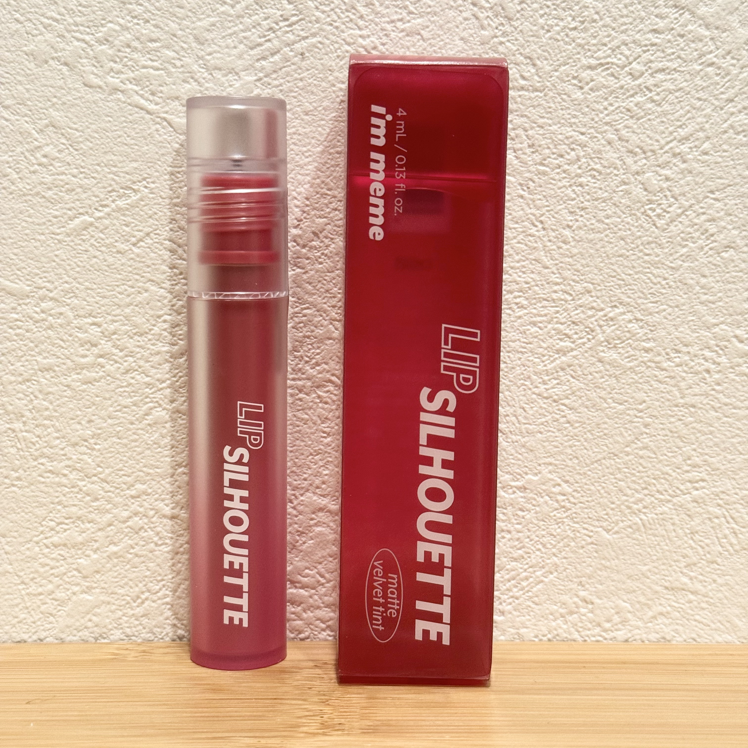 リップシルエットマットベルベットティント/i’m meme/リップティントを使ったクチコミ（1枚目）