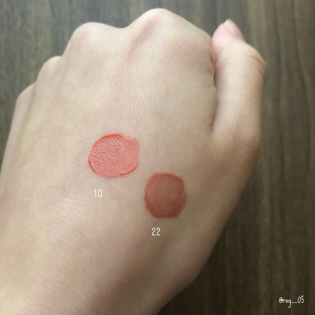 ジューシーラスティングティント/rom&nd/リップティントを使ったクチコミ（3枚目）