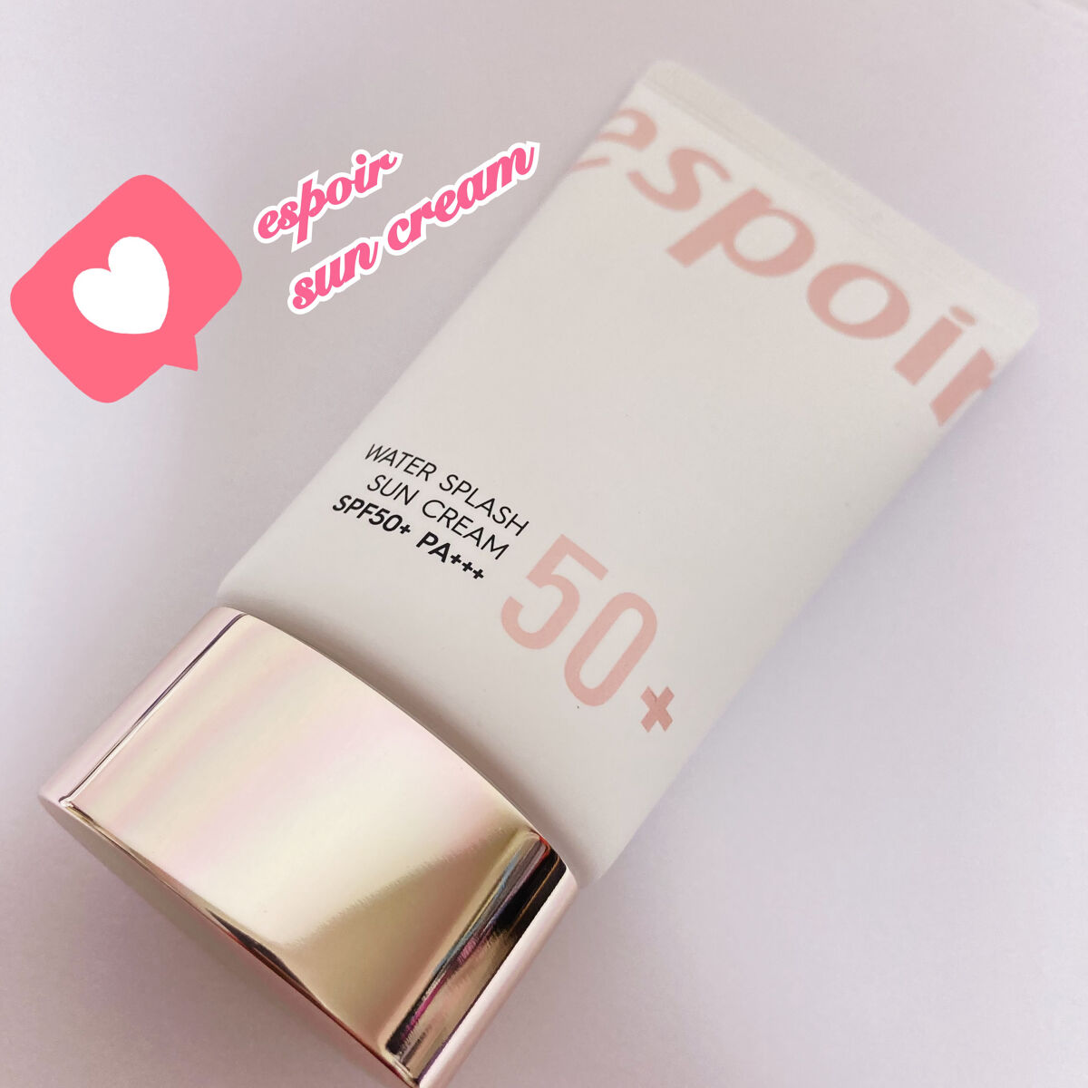ウォータースプラッシュサンクリーム/espoir/日焼け止め・UVケアを使ったクチコミ（1枚目）