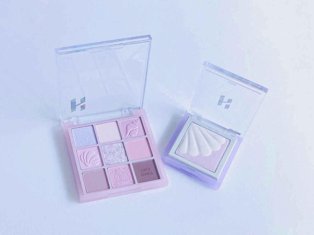 シェルグロウハイライター/HOLIKA HOLIKA/パウダーハイライトを使ったクチコミ（2枚目）