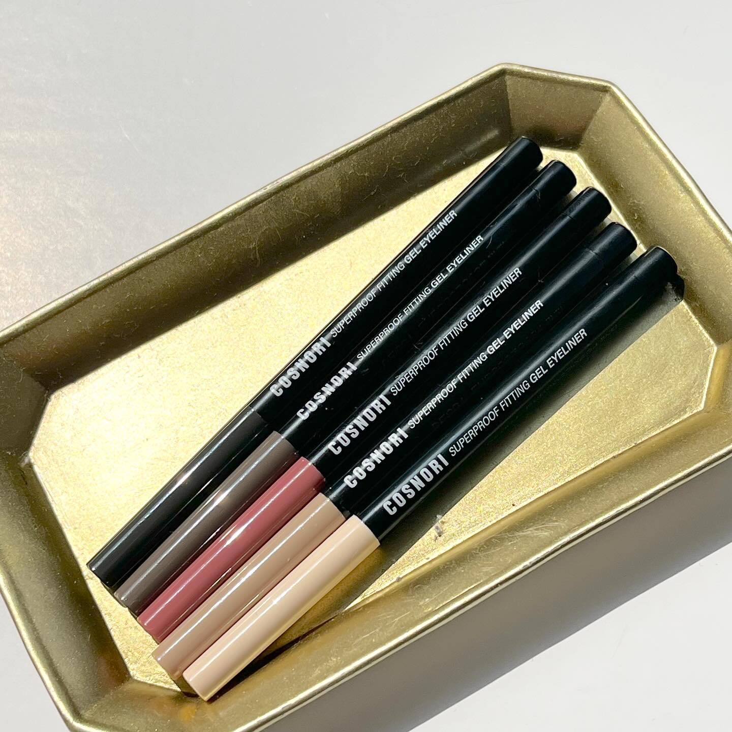 スーパープルーフ フィッティング ジェルアイライナー/COSNORI/ジェルアイライナーを使ったクチコミ（1枚目）