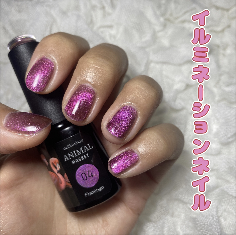 アニマルマグネットジェル/ネイル工房/ジェルネイルを使ったクチコミ（1枚目）