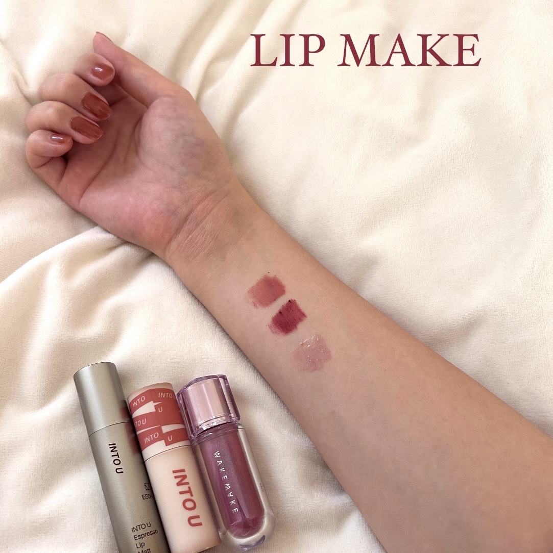 スーパーマットリップ＆チークマッド/INTO U/口紅を使ったクチコミ（1枚目）