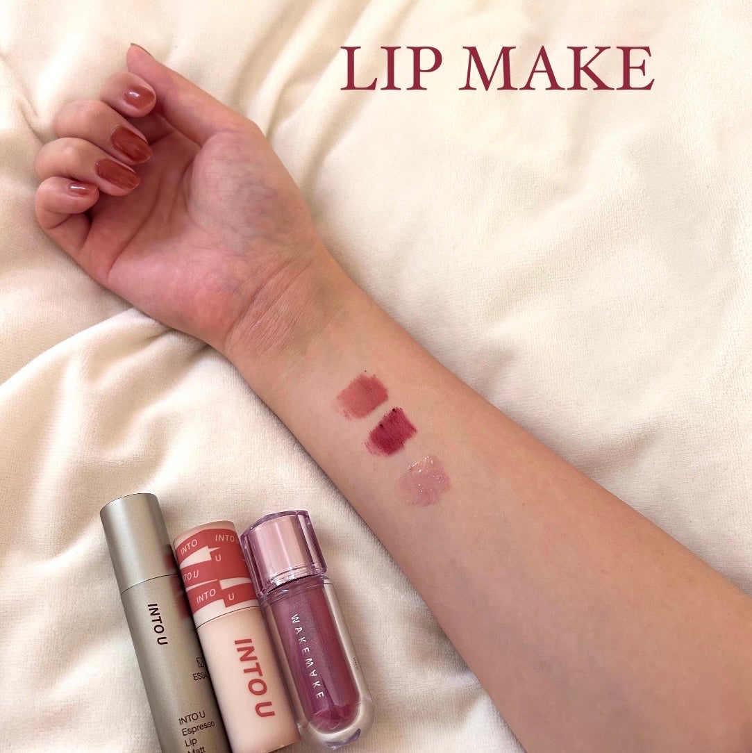 スーパーマットリップ&チークマッド/INTO U/口紅を使ったクチコミ(1枚目)