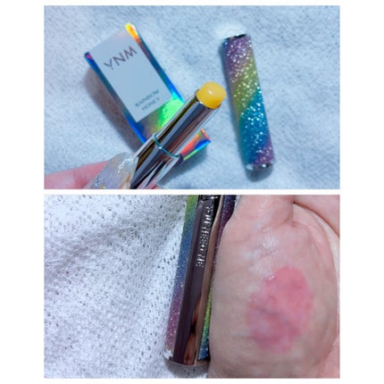 YNM  レインボーハニーリップバーム/YNM/リップバームを使ったクチコミ(3枚目)