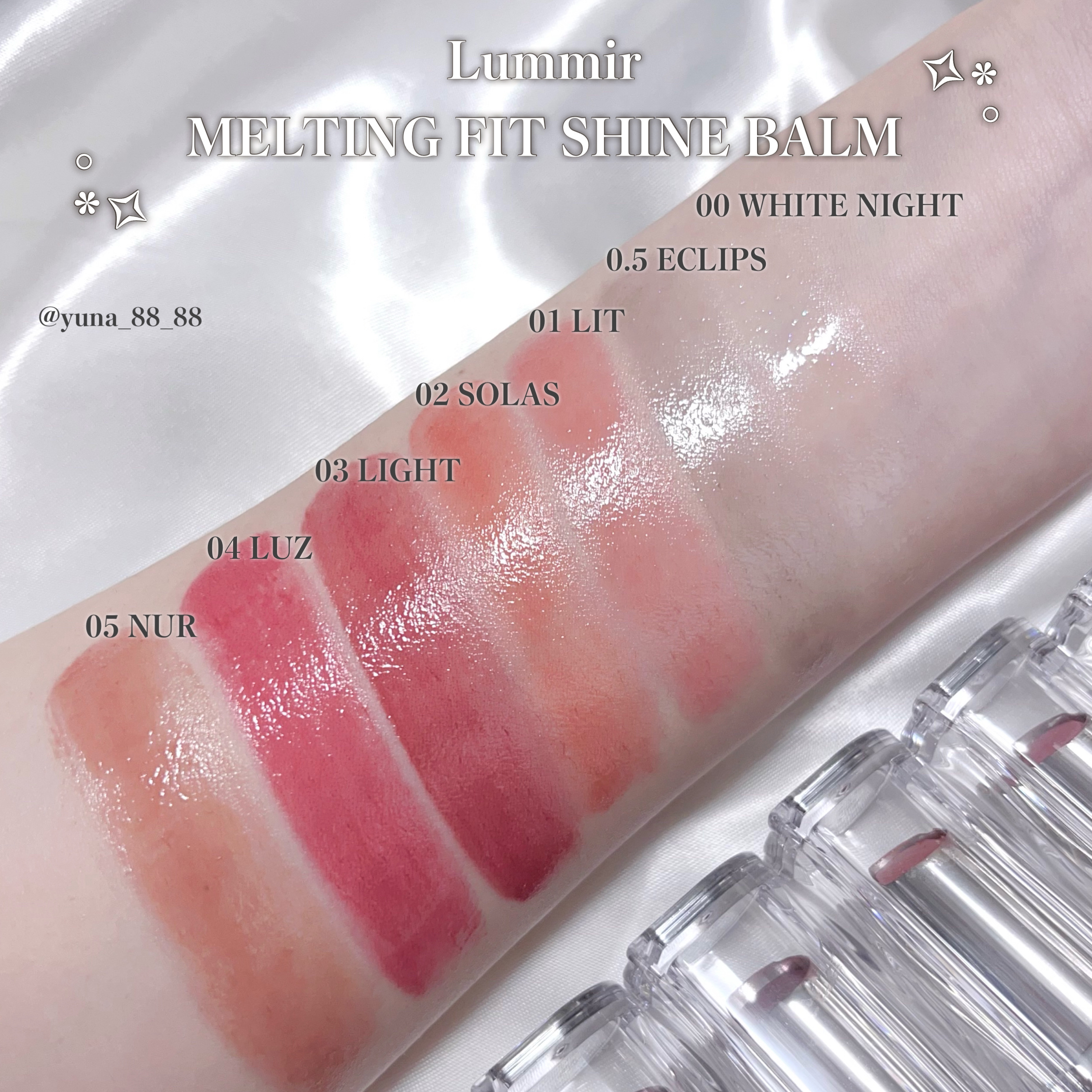 MELTING FIT SHINE BALM/Lummir/口紅を使ったクチコミ（3枚目）