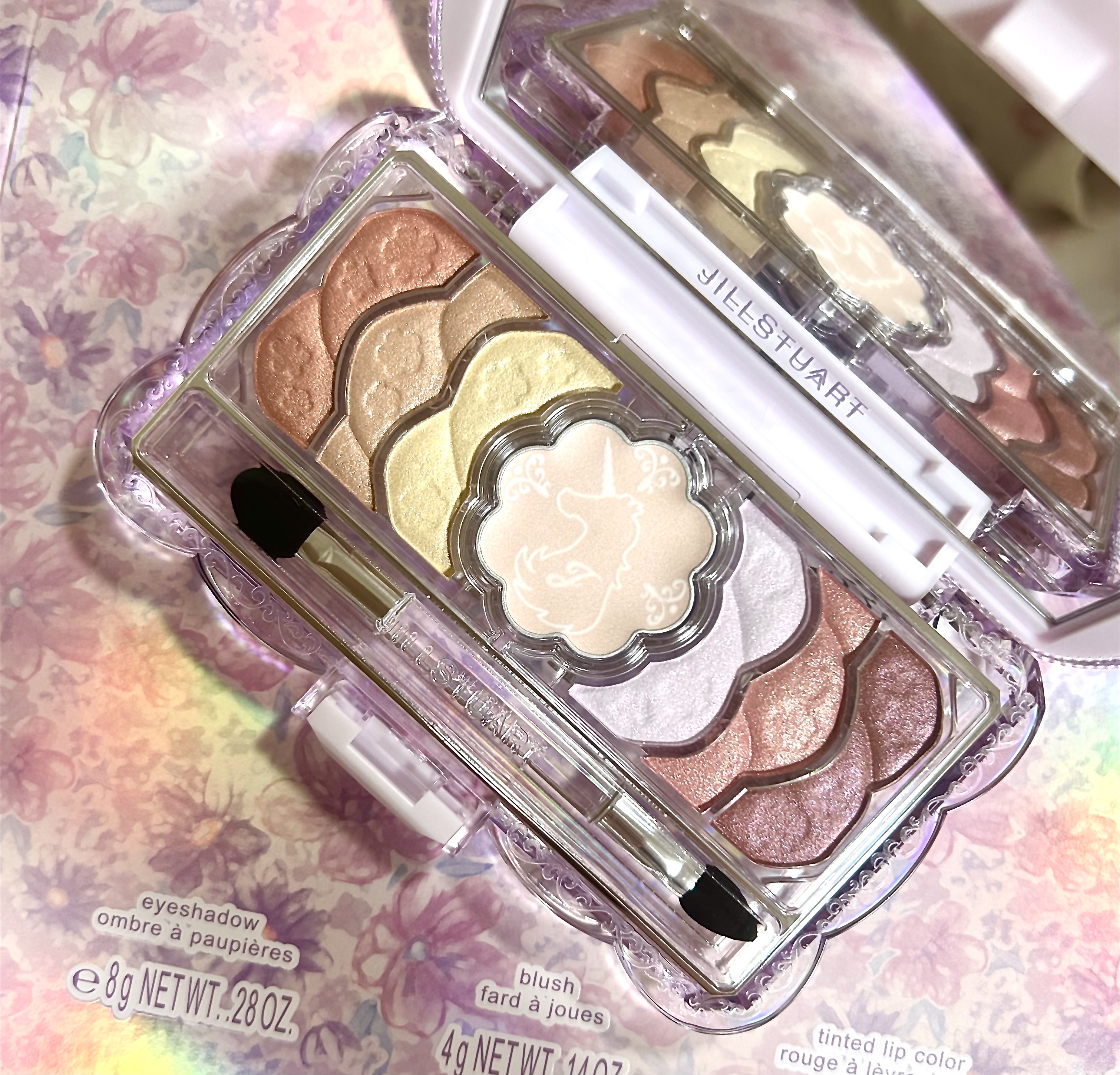 JILL STUART ユニコーンユートピア コレクション ブルームクチュール アイズ　ユニコーンユートピア

めちゃめちゃかわいい…！！

付属のチップはちょっと温存して、使い捨てられるチップ使ってます😌