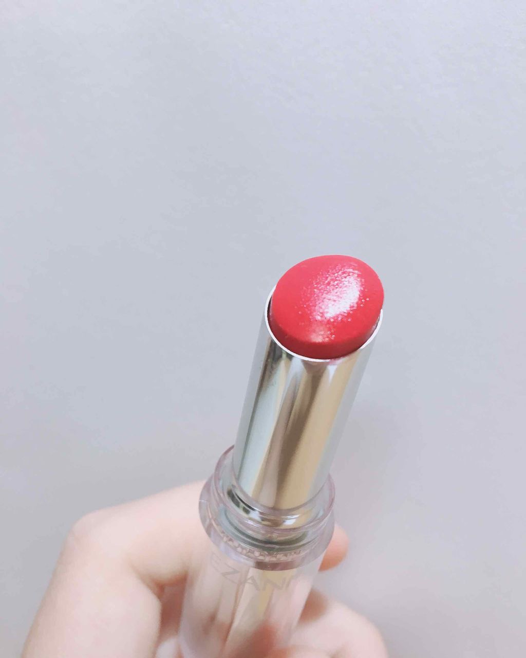 ラスティンググロスリップ/CEZANNE/口紅を使ったクチコミ（2枚目）