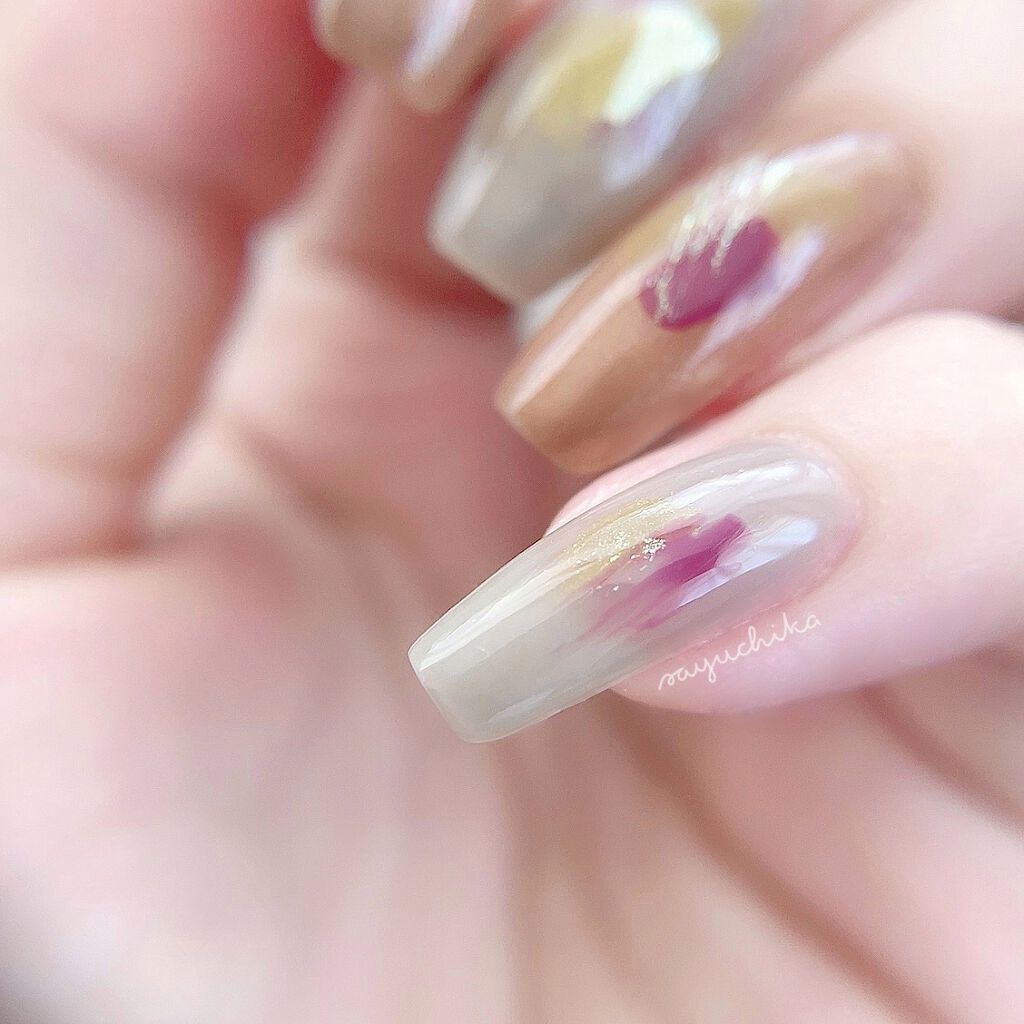 カラーベースコート ゼロ 10／0/uka/オールインワンネイルを使ったクチコミ（3枚目）