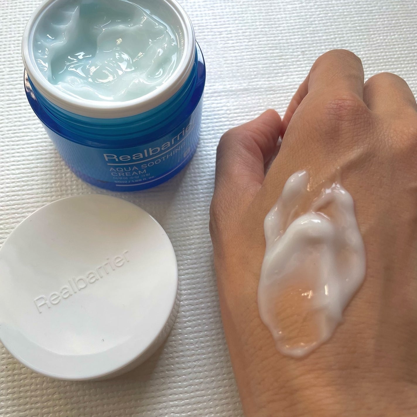 アクアスージングクリーム/Real Barrier/フェイスクリームを使ったクチコミ(3枚目)