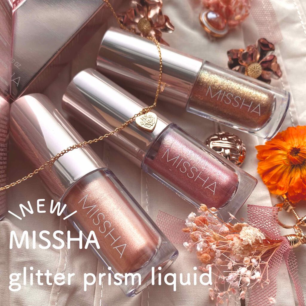 グリッタープリズム リキッド No.4 ETERNAL ROSE SHINE/MISSHA/グリッターを使ったクチコミ（1枚目）