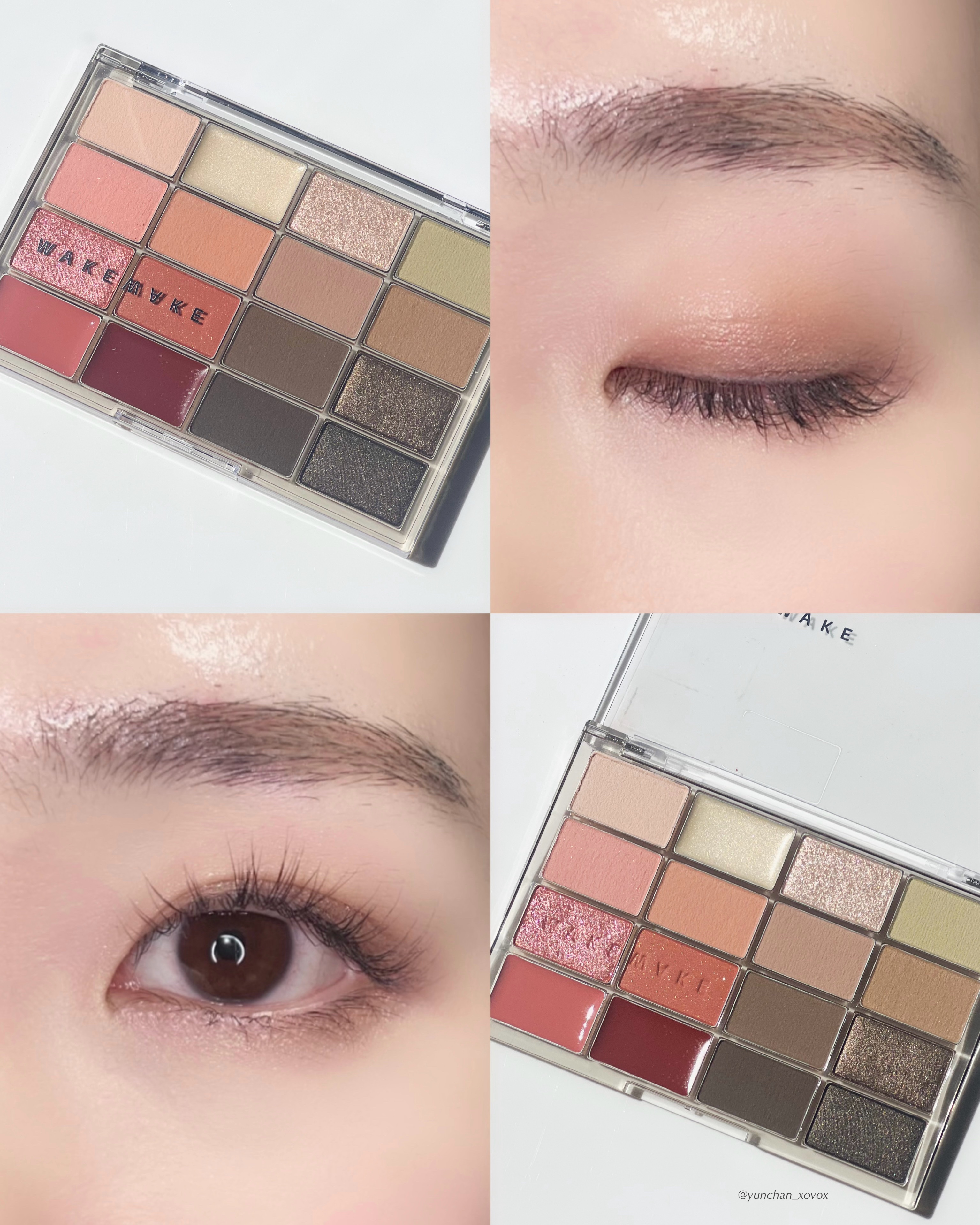 ソフトブラーリングアイパレット/wakemake/アイシャドウパレットを使ったクチコミ（3枚目）