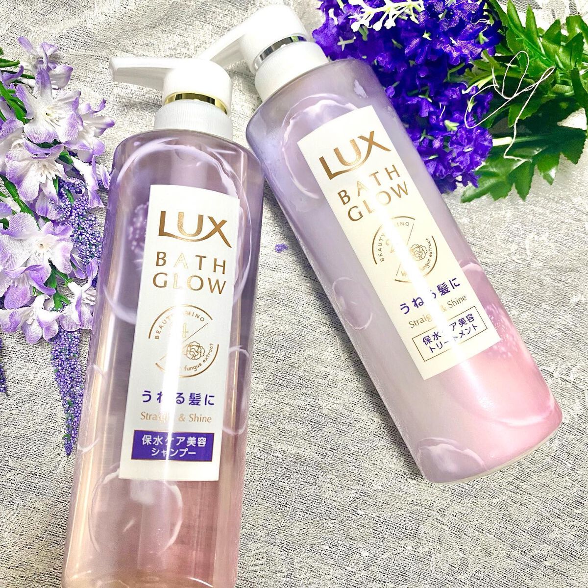 バスグロウ ストレート&シャイン シャンプー/トリートメント/LUX/市販シャンプーを使ったクチコミ(4枚目)