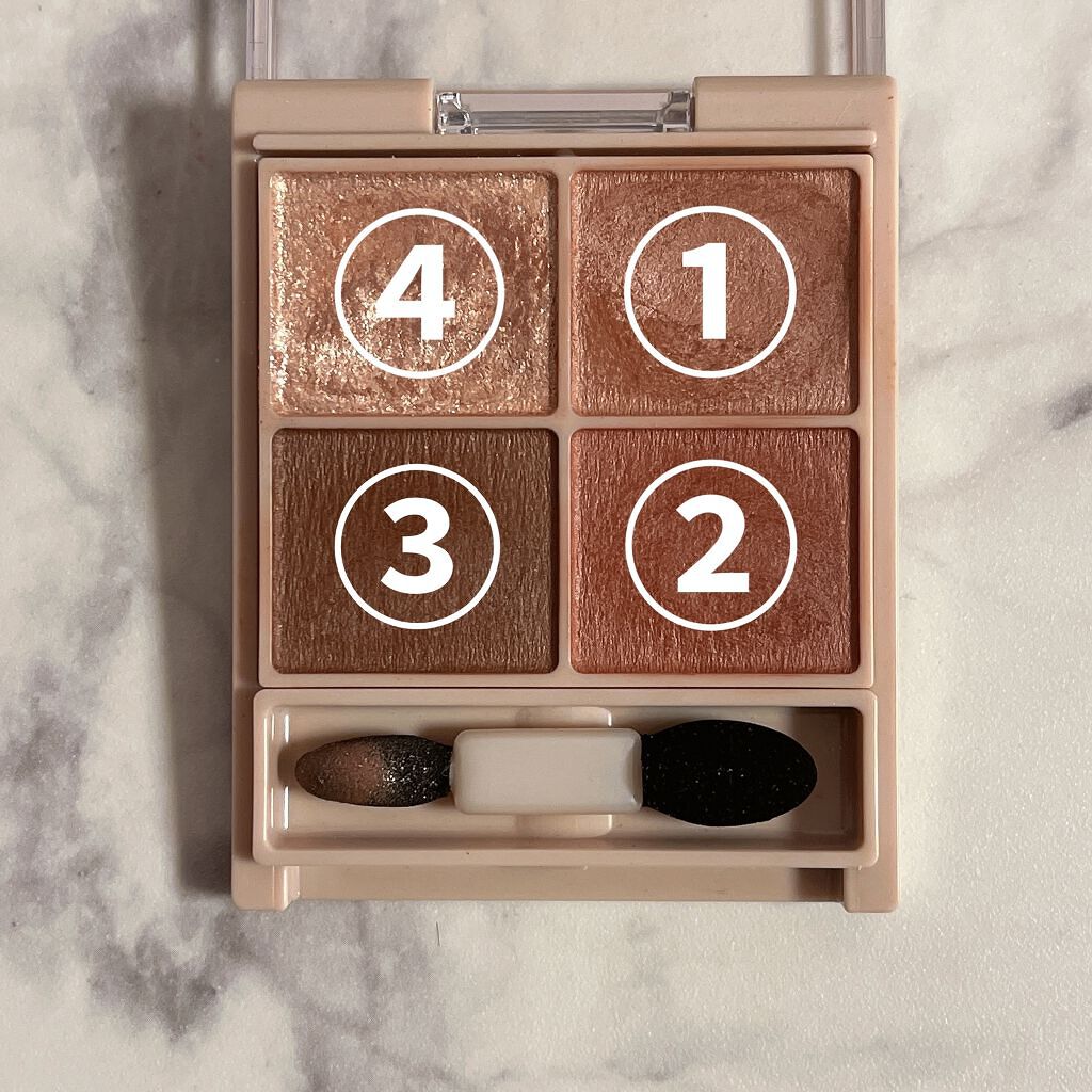 シルキースフレアイズ（マットタイプ）/キャンメイク/アイシャドウパレットを使ったクチコミ（3枚目）