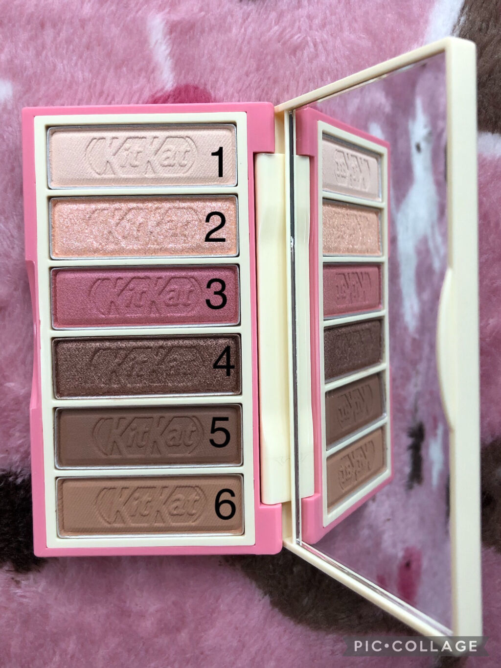 プレイカラーアイズ ミニ #キットカット ストロベリーティラミス/ETUDE/アイシャドウパレットを使ったクチコミ（2枚目）