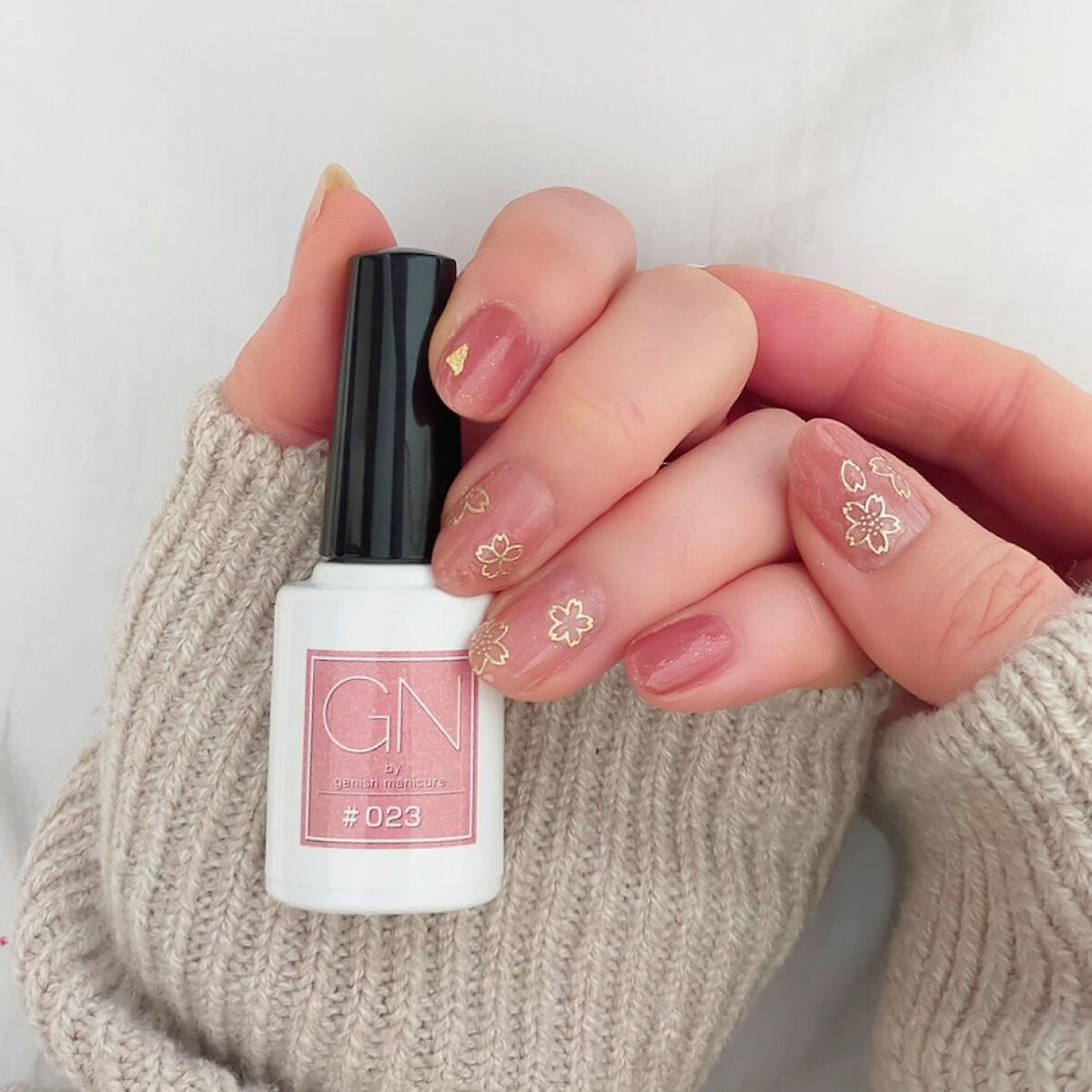 #セルフネイル,#シンプルネイル,#春ネイル,#配色ネイル,#桜ネイル,#ピンクネイルのネイルデザイン