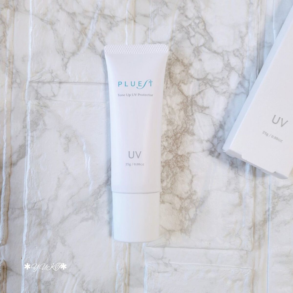 トーンアップUVプロテクター/PLUEST/日焼け止めクリームを使ったクチコミ（3枚目）