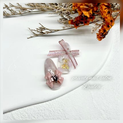 カラフルオーロラ ベアー/キラネイル/ネイルチップ・パーツを使ったクチコミ(2枚目)