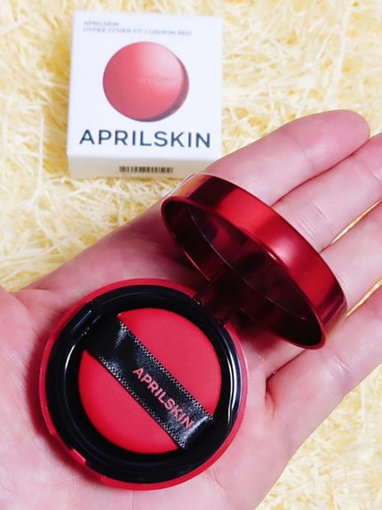 ハイパーカバーフィットクッション red/APRILSKIN/クッションファンデーションを使ったクチコミ(3枚目)