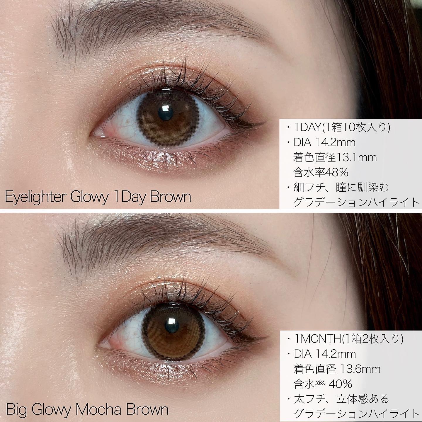 Glowy 1day/OLENS/ワンデー（１DAY）カラコンを使ったクチコミ（3枚目）