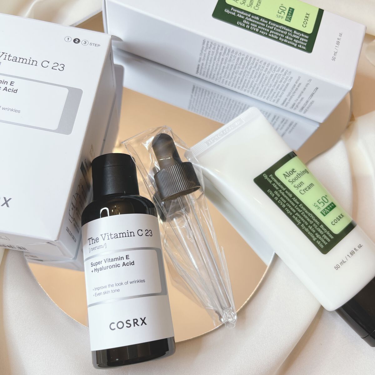 アロエスージングUVクリーム　SPF50+ PA+++/COSRX/日焼け止めクリームを使ったクチコミ（3枚目）