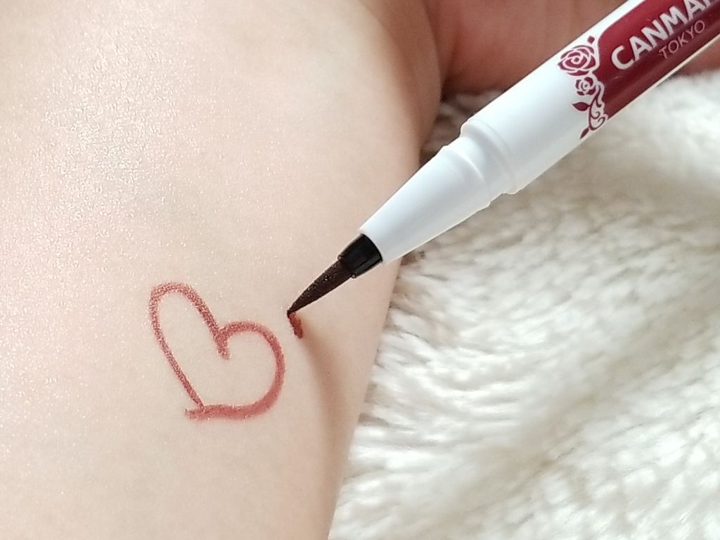 ロマンティックニュアンスアイライナー 02 モーヴナイト/キャンメイク/リキッドアイライナーを使ったクチコミ（2枚目）