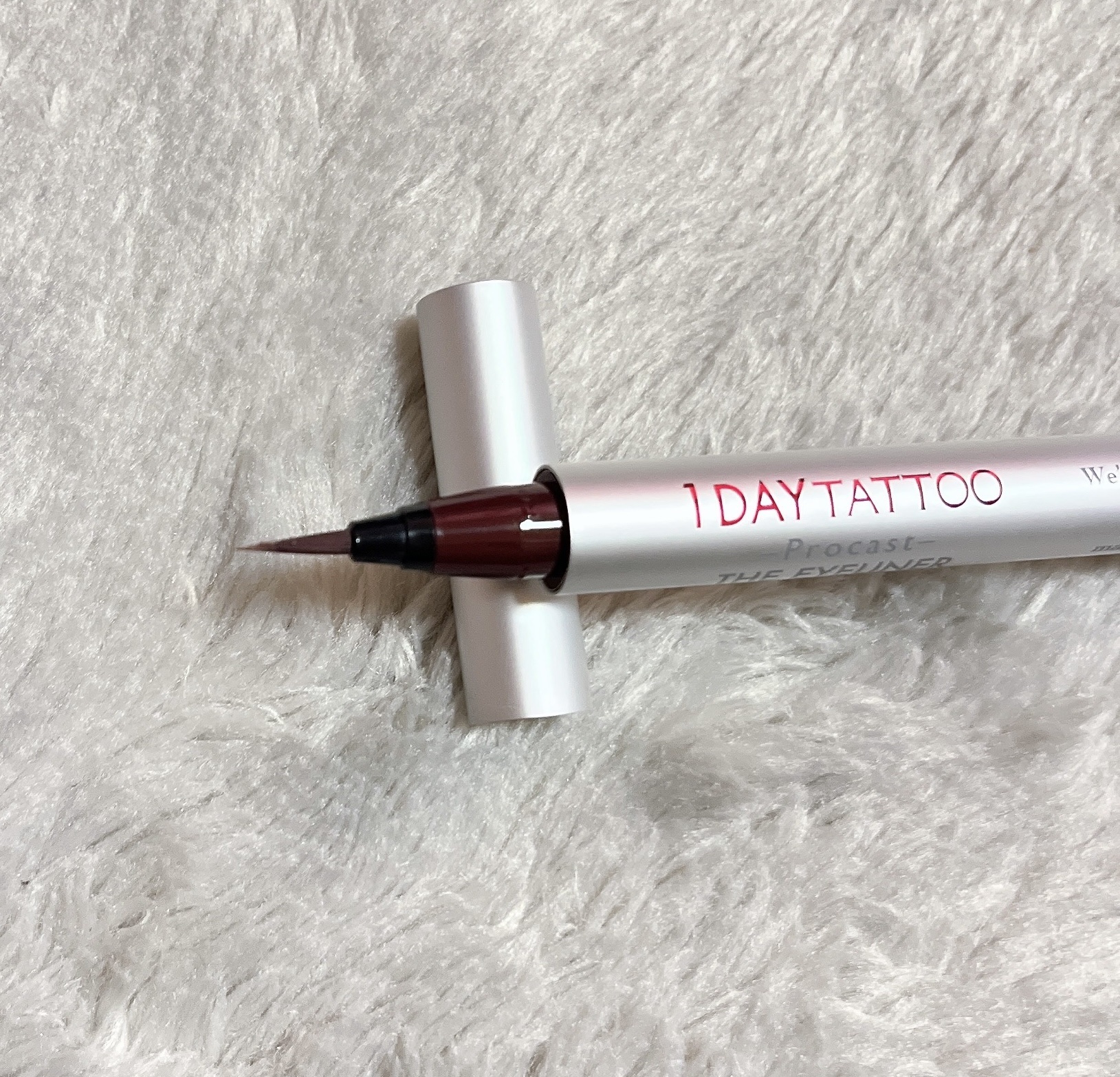 1DAY TATTOO プロキャスト ザ・アイライナー 05 モーヴブラウン/K-パレット/リキッドアイライナーを使ったクチコミ（2枚目）