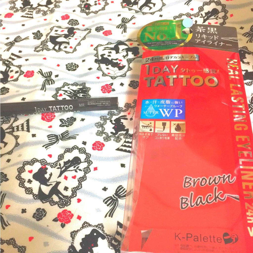 リアルラスティングアイライナー24h/K-パレット/リキッドアイライナーを使ったクチコミ（1枚目）