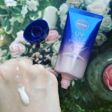 ニベアUV ディープ プロテクト&ケア トーンアップ エッセンス/ニベア/日焼け止めローションを使ったクチコミ(3枚目)