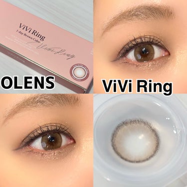 OLENS ViVi Ring 1dayのクチコミ「OLENS
ViVi Ring 1day
ブラウン


DIA14.2mm
着色直径13.0m.....」（1枚目）