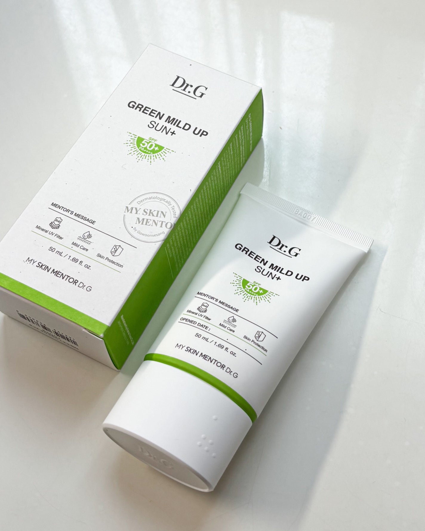 グリーンマイルドアップサンプラス/Dr.G/日焼け止めクリームを使ったクチコミ(4枚目)