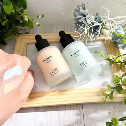 ヴィーガン カラーファンデーション/Veauty by THE_B/リキッドファンデーションを使ったクチコミ(4枚目)