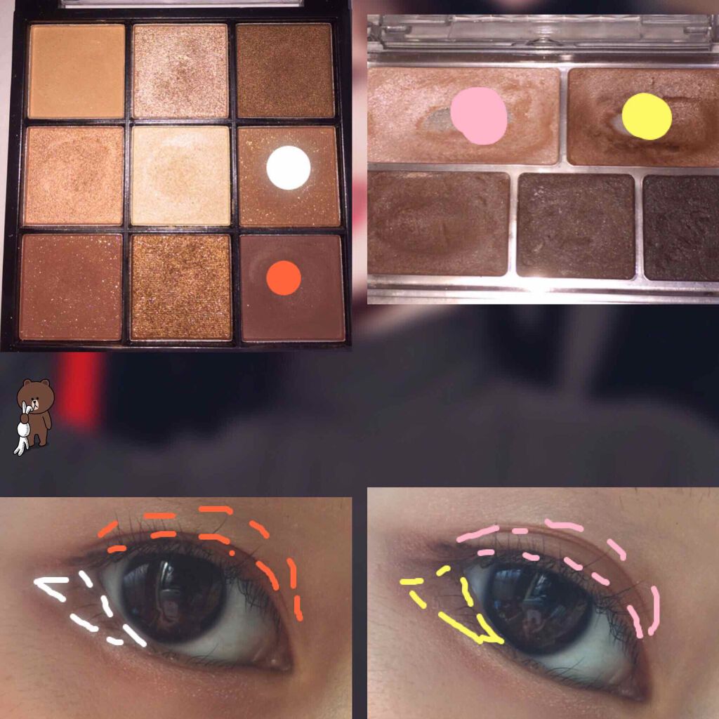 UR GLAM　BLOOMING EYE COLOR PALETTE/U R GLAM/アイシャドウパレットを使ったクチコミ（3枚目）