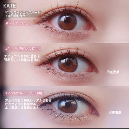 ダブルラインエキスパート(血色陰影カラー)/KATE/リキッドアイライナーを使ったクチコミ(4枚目)