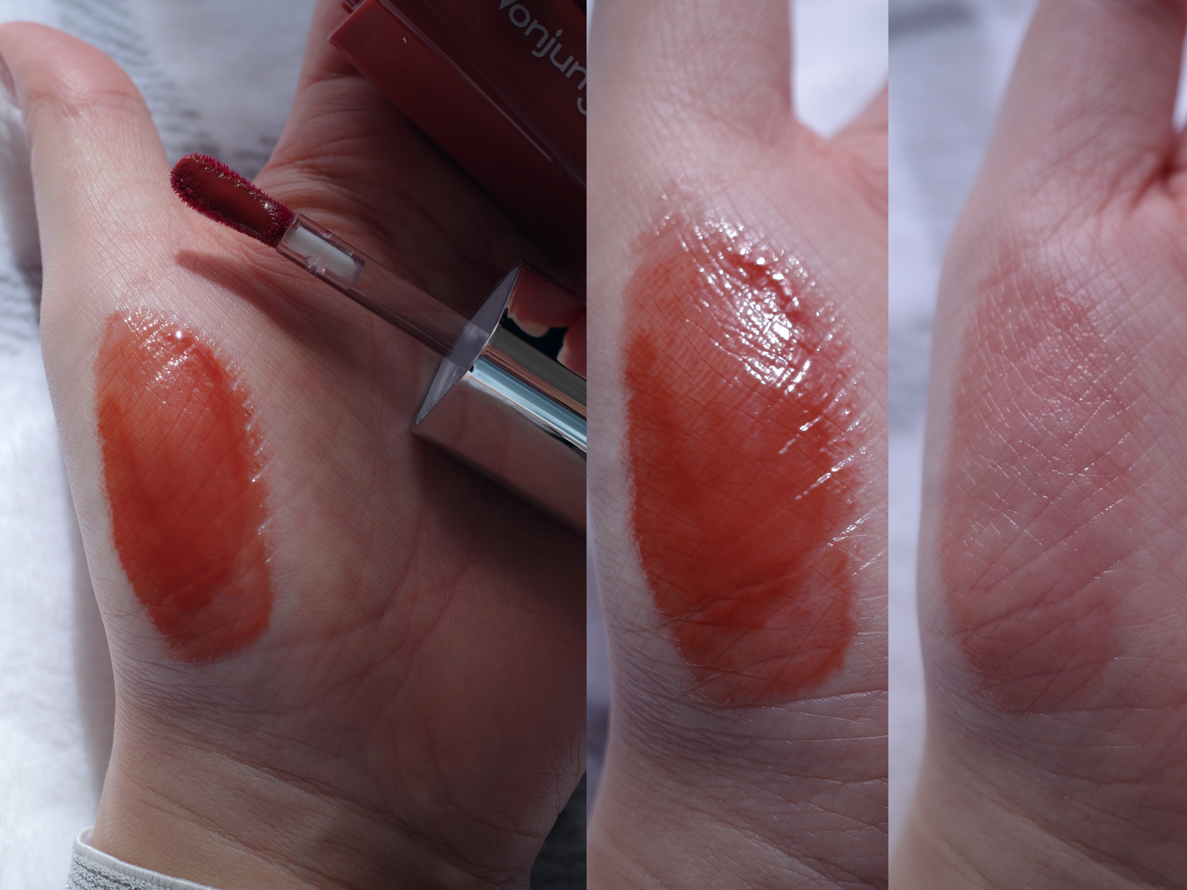 ウォンジョンヨ　キャンディーグロウティント 101 ビンテージチェリー/Wonjungyo/リップティントを使ったクチコミ（3枚目）