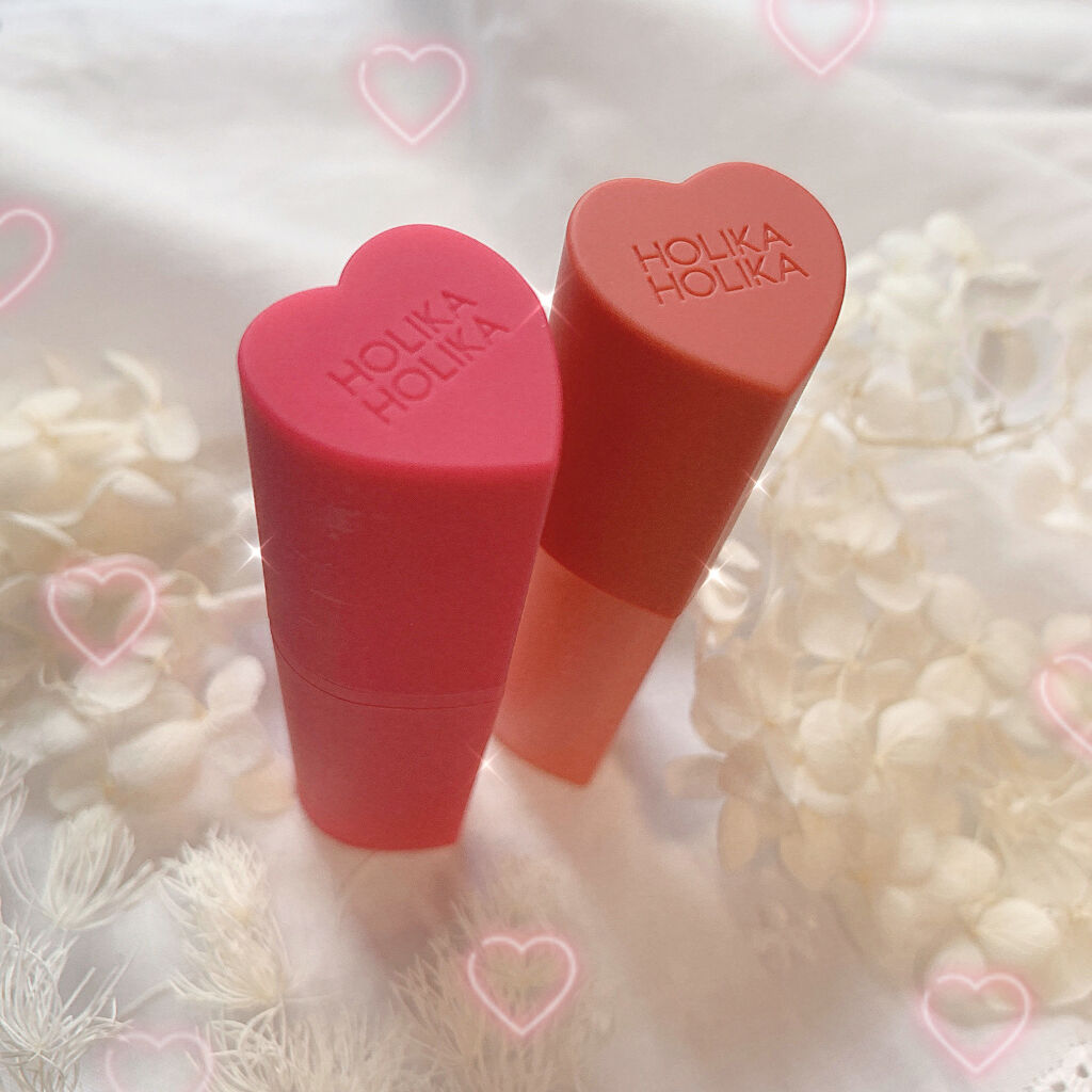 ハートクラッシュジェリーベルベットティント/HOLIKA HOLIKA/リップティントを使ったクチコミ（2枚目）