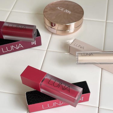 LUNA マットティントレザーのクチコミ「@akbeauty_official_jp さまの
AGE20’SとLUNAのベストセラーアイ.....」（3枚目）