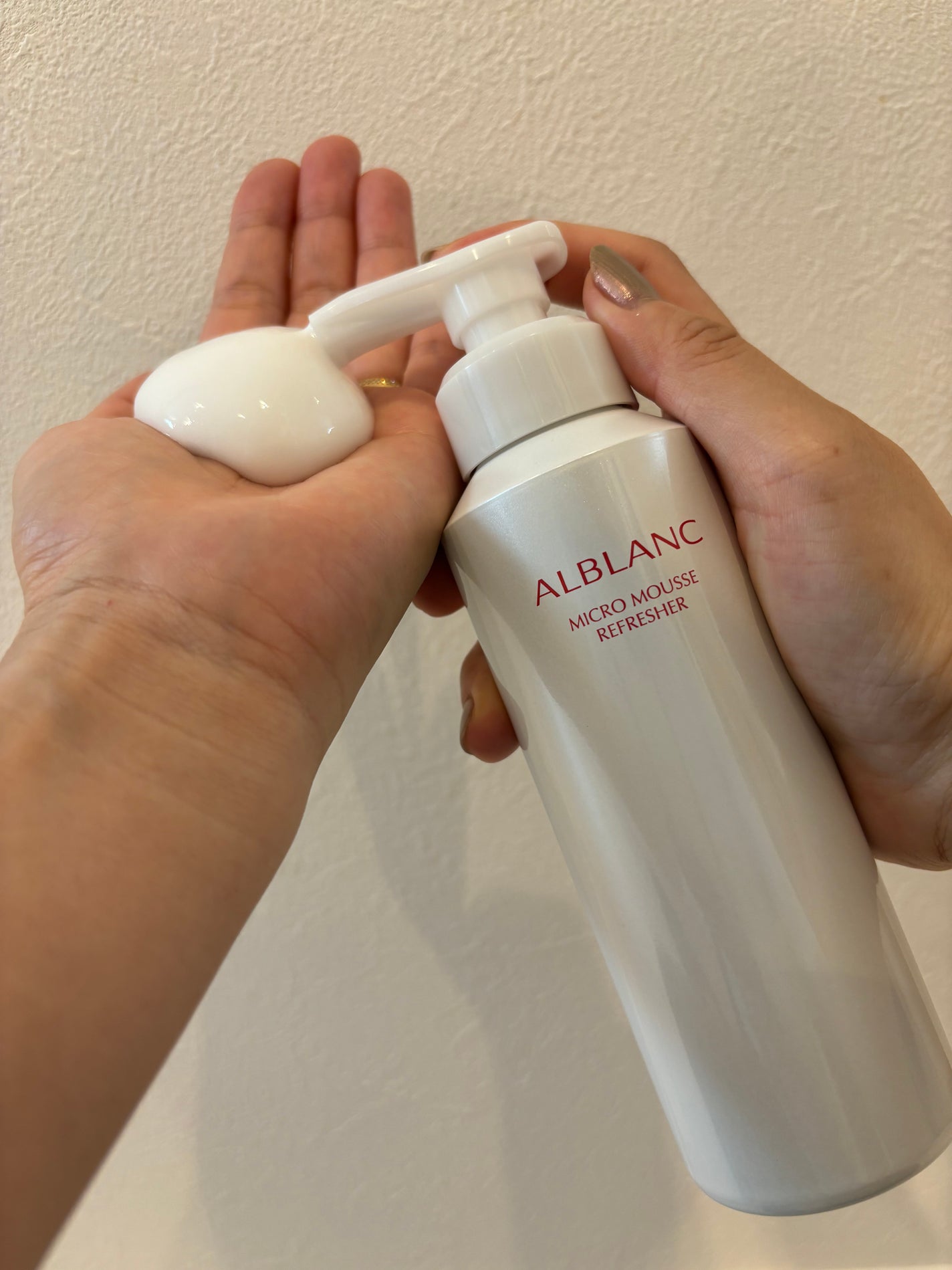 マイクロムース リフレッシャー/ALBLANC/泡洗顔を使ったクチコミ(2枚目)
